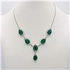Image 3 : Lab Created Stunning 4 Piece Tsavorite Garnet Jewelry Set