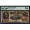 Image 1 : 1880 $2 Legal Tender Note PMG 15