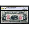 Image 1 : 1901 $10 Bison Legal Tender Note PCGS 50