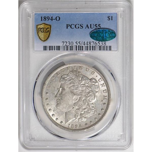 1894-O $1 Morgan Silver Dollar PCGS AU55 CAC