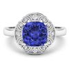 Image 3 : 14KT White Gold 1.99ctw Tanzanite and Diamond Ring