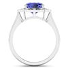 Image 4 : 14KT White Gold 1.99ctw Tanzanite and Diamond Ring