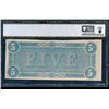 Image 2 : 1864 $5 T-69 Confederate PCGS 63PPQ
