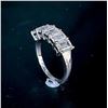 Image 2 : 5.07 Ct VVs1 White D-E Fire Moissanite Ring