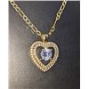 Image 2 : Breathtaking 2 Ct Heart Simulated Diamond Pendant Necklace
