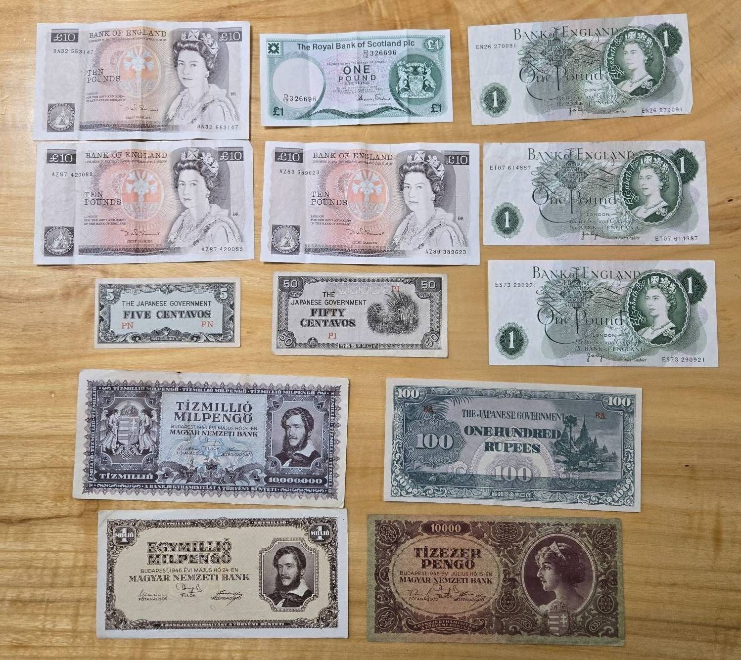 World Banknotes Featuring Different Designs