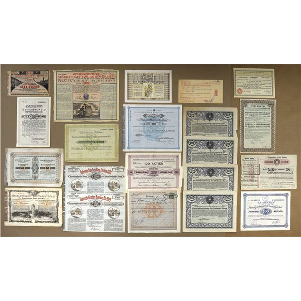 Austria. Austrian Assortment of Lottery Tickets and Miscellaneous Documents, 1970 to 1925.