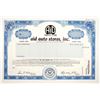 Image 1 : Aid Auto Stores, Inc., 1984 Odd Shares Specimen Stock Certificate, VF SC-USBN
