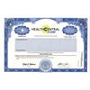 Image 1 : HealthCentral.Com, 1999 Odd Shrs Common Stock Specimen Cert, XF S-C USBNC