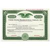 Image 1 : United States Pharmaceutical Co. Inc., 1958 100 Shrs Specimen Stock Cert -Green