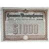 Image 1 : PA. Consumers Brewing Co., 1903 $1000 I/U 4% Gold Coupon Bond, VF-XF Brown