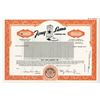 Image 1 : TX. Tony Lama Co. Inc., 1981 Odd Shrs Specimen Stock Cert., Unc. SCBN Orange