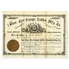 Image 1 : ME. Shaw Fire Escape Ladder Mfg. Co. 1883 I/U Stock Certificate.