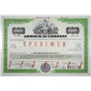 Image 1 : Armour & Co., 1975 $10,000 Specimen 9 7/8% Registered Sinking Fund Bond, VF