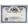 Image 1 : IL. Anchor Coupling Co. Inc., 1960s 100 Shares Specimen Stock Certificate, VF