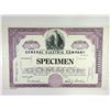 Image 1 : NY. General Electric Co. ca.1940-60's Specimen Stock Cert <100 Shrs AU ABNC