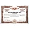 Image 1 : PA. Philadelphia Fire Retardant Co., 1910s Odd Shrs Specimen Stock Cert., XF SCBN