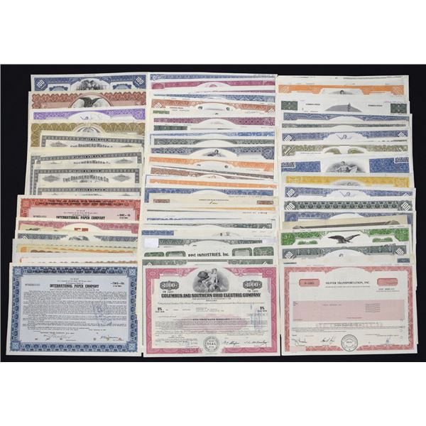 Industrial, Utility, Oil, and Specialty Company Stock Certificate Collection, ca. 1900s to late 20th