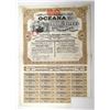 Image 1 : Oceana Consolidated Co, Ltd., 1929. 25 Shrs Specimen Coupon Warrant Cert. VF-XF