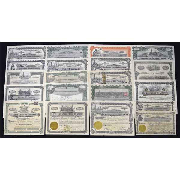 AZ., CA., Arizona and California Oil and Petroleum Companies, 1900 to 1921, I/U Stock Certificate As