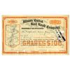 Image 1 : IL. Illinois Central Rail Road Co., 1890, I/C Stock Certificate Issued to William Waldorf Astor.