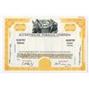 Image 1 : NJ. RJ Reynolds Tobacco Co., 1960s <100 Shrs Specimen Stock Certificate -Yellow