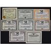 Image 1 : Watch and Clock Manufacturing Stock Certificate Assortment, 1903 to 1941.