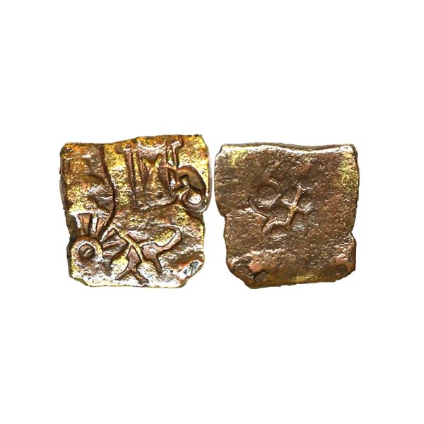 Ancient, Post Mauryan, Copper Punchmark, 1.08 gms
