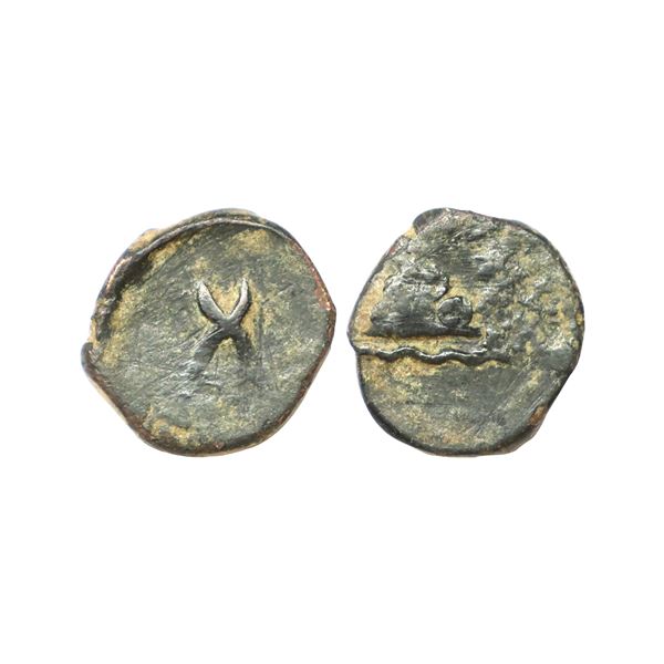 Ancient, Post-Mauryan, Anonymous Issue, Taxila type, Copper Unit, 3.30 gms