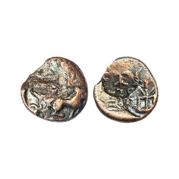 Ancient, Agroha Janapada, (2nd-1st Century BC), Copper Unit, 3.27 gms