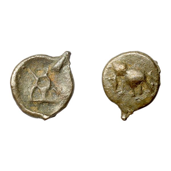 Sunga Dynasty (c. 1st Century BC), Uninscribed, Cast Copper Unit, 4.69 gms