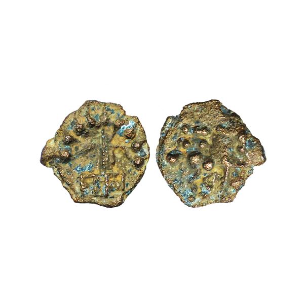 Ancient, Kausambi region, Suktimati City State (c. 2nd-1st Century BC), Cast Copper Unit, 0.98 gms