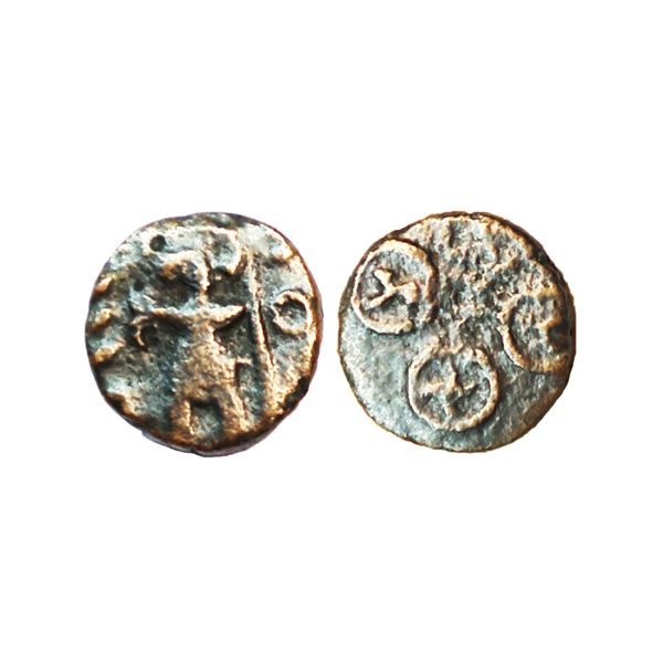 Ancient, Post Mauryan, Ujjain Region (1st-2nd Century BC), Copper Unit, 0.41 gms