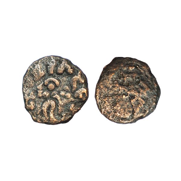 Ancient, Post-Mauryan, Mathura, Ramadatta (2nd-1st Century BC), Copper Unit, 5.31 gms