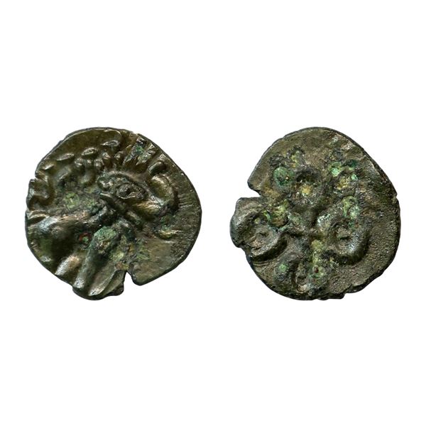 Ancient, Satavahanas, Siri Satakarani (1st century AD), Potin Unit, 1.01 gms,