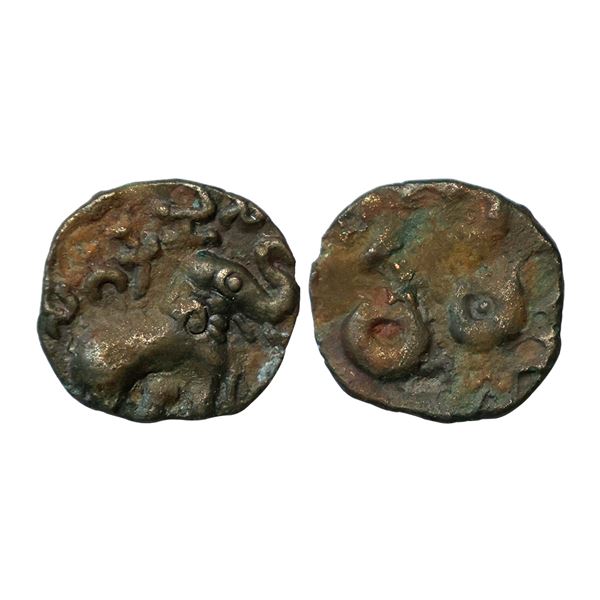 Ancient, Satavahanas, Siri Satakarani (1st century AD), Potin Unit, 2.28 gms,