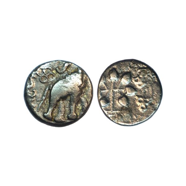 Satavahana Dynasty, Sri Satakarni (100-50 BC), Nasik Region, Copper Alloy Unit, 5.76 gms