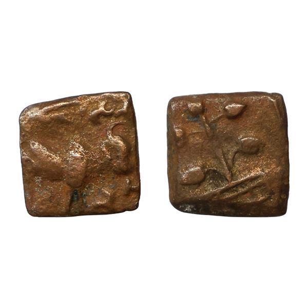 Ancient, Satavahanas, Kochhiputra Sri Satakarni (60-40 BC) Copper Unit, 2.36 gms,