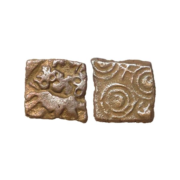 Ancient, Satavahanas, Vidarbha Type (2nd-1st Century BC), Copper Unit, 1.28 gms
