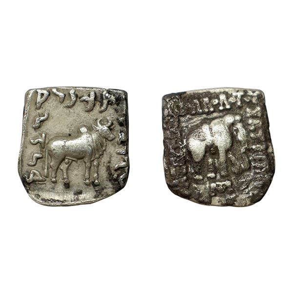 Ancient, Indo-Greeks, Apollodotus I (c. 174-165 BC), Silver Drachma (Indian Standard), 2.35 gms