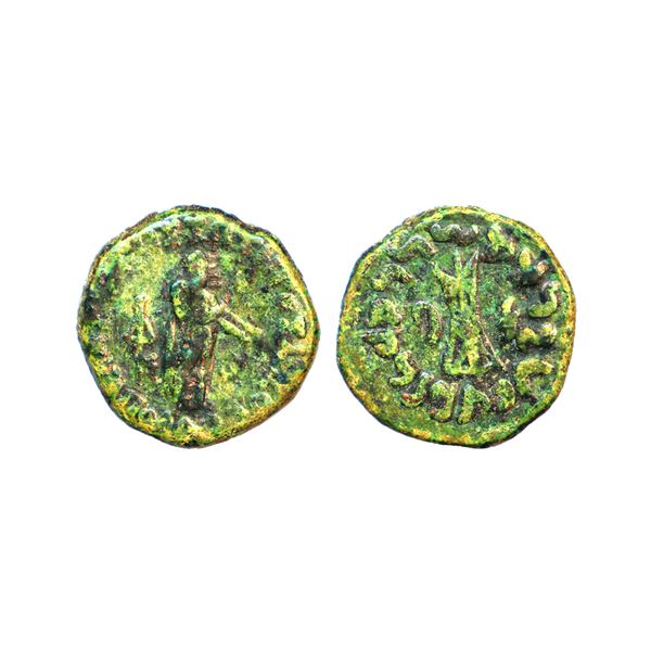 Ancient, Indo-Greek, Apollodotus II (80-65 BC), Bronze Obol, 15.50 gms