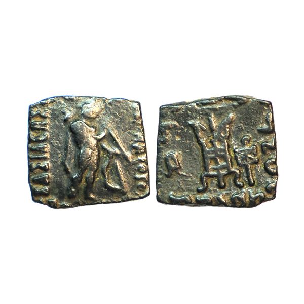 Ancient, Indo-Greeks, Apollodotus II (80-65 BC), Copper Unit, 3.18 gms