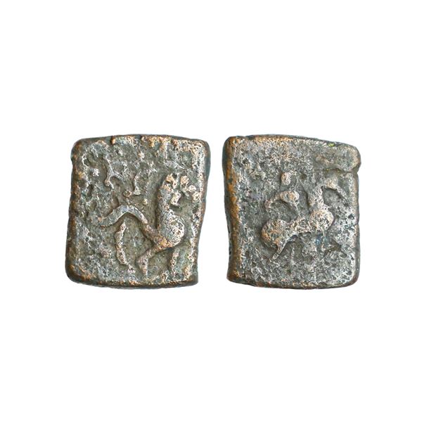 Indo Scythians, Northern Satraps, Kharahostes (20-1 BC), Copper Unit, 7.51 gms