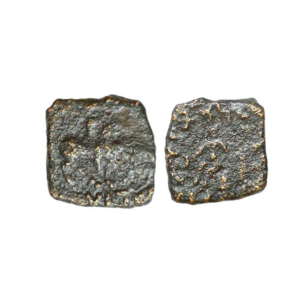 Indo Scythians, Northern Satraps, Mujatria (1-20 AD), Copper Unit, 2.31 gms