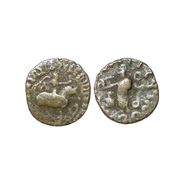 Indo Scythians, Azes II (35 BC to AD), Copper Unit, 1.88 gms
