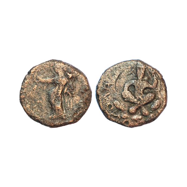 Ancient, Kushanas, Huvishka (155-190 CE), Copper Di-Drachm, 11.73 gms