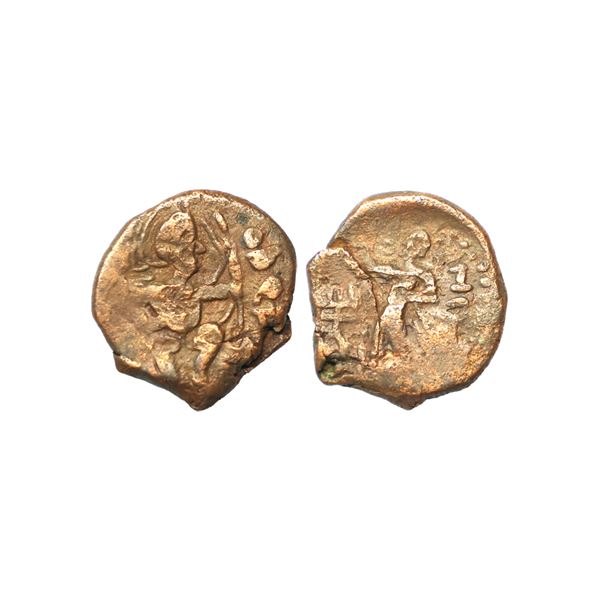 Ancient, Kushanas, Huvishka (155-190 CE), Copper Di-Drachm, 9.07 gms,