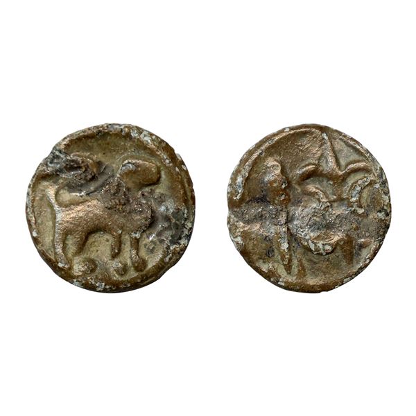 Ancient, Western Kshatrapas, Nahapana (1st Century AD), Lead Unit, 4.57 gms