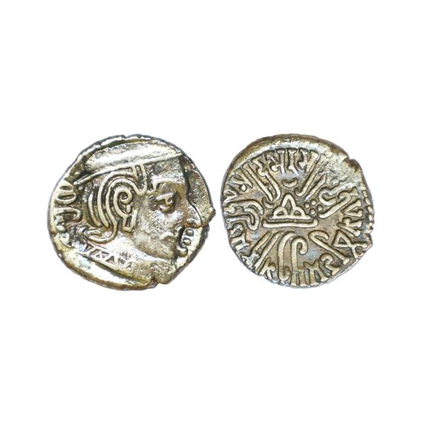 Ancient, Western Kshatrapas, Kardamaka Family, Rudrasena II (c. 255-276 AD) Silver Drachma, 2.00 gms