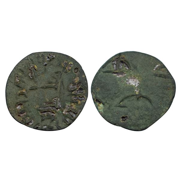 Anandas of Banavasi (300-345 AD), Anonymous Type, Potin Unit, 0.93 gms